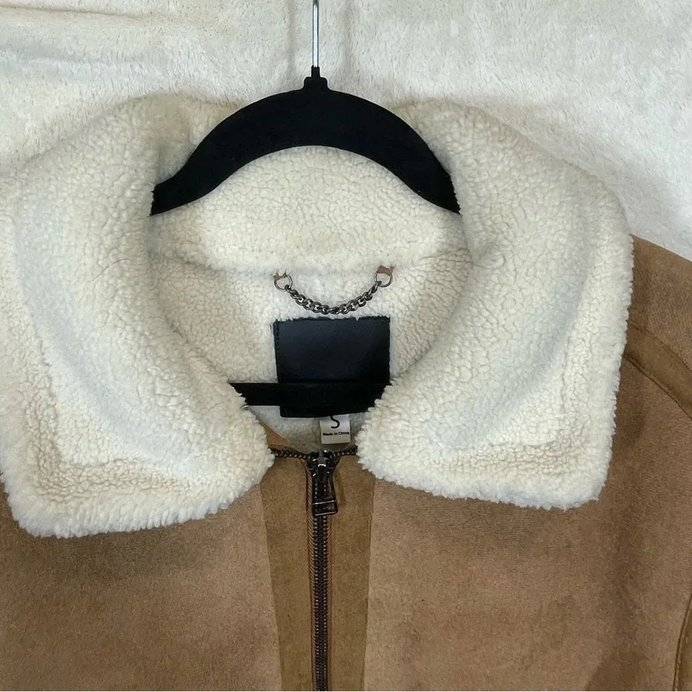 Blank NYC Snowed In Faux Fur Lined Jacket men’s small